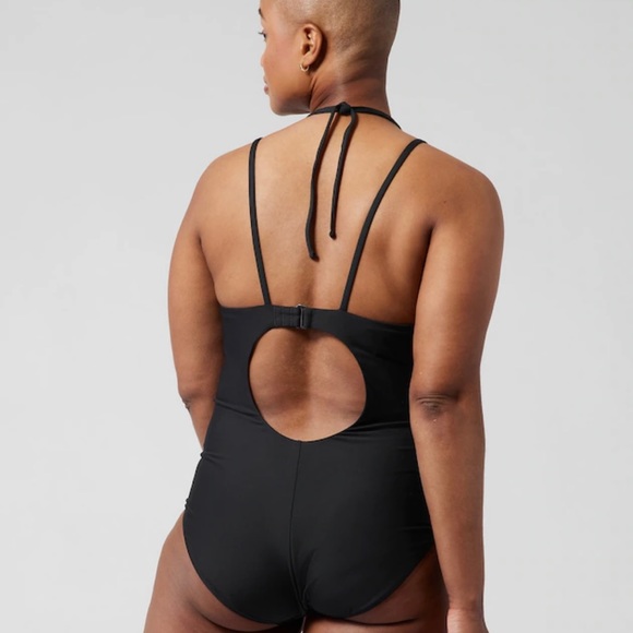 Athleta Black Key Hole One Piece NWT - Picture 4 of 7